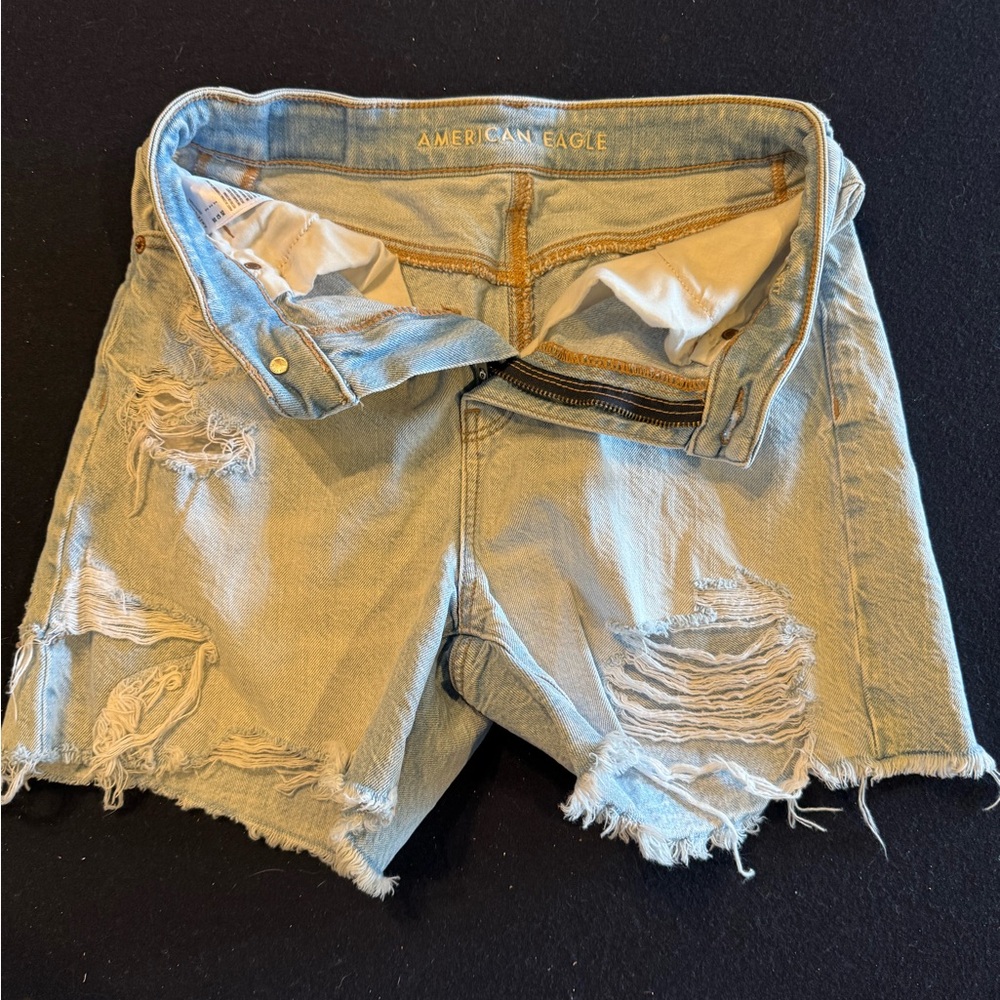 American Eagle Light Blue Denim Shorts Sz 2